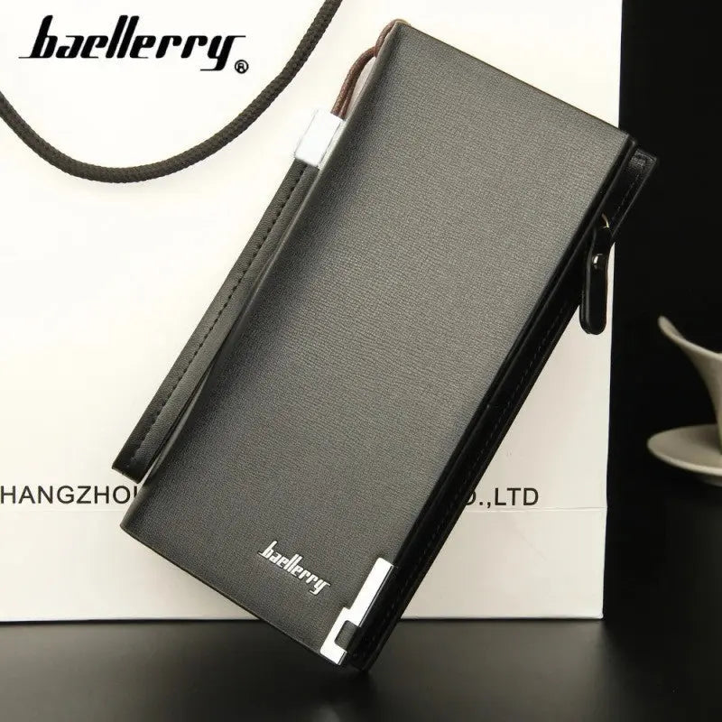 Baellerry Long Wallet – Slim Leather Wallet for Women & Men with Mobile & Card Holder