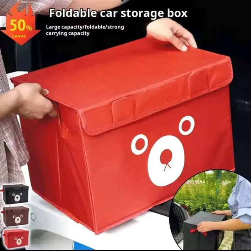 Panda Design Folding Storage Bins – Quilt, Clothes & Kids Toys Organizer Basket | Wardrobe Storage Boxes