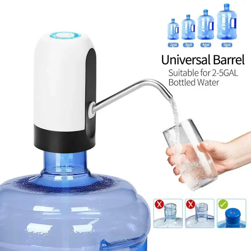 Electric Water Pump – Portable Rechargeable Water Dispenser Pump for Bottles & Home Use