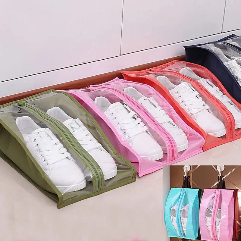 Double Shoes Storage Bag – Travel Shoe Organizer Pouch | Dustproof & Waterproof Footwear Carry Bag