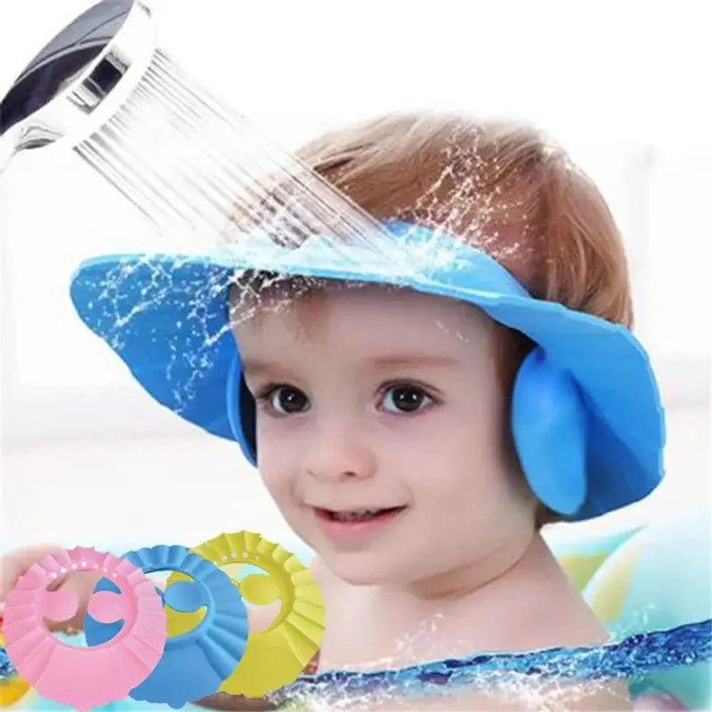 Baby Shower Cap Bathing Cap – Soft Adjustable Visor Hat for Kids & Toddlers