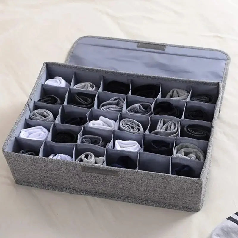 Socks Organizer – Multipurpose Drawer Storage Box for Socks, Underwear & Small Accessories