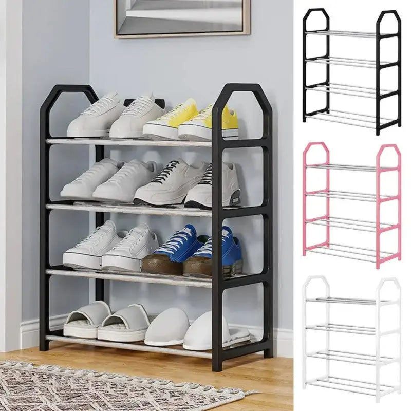 4-Tier Shoe Rack – Space Saving Shoe Storage Organizer Shelf for Home, Entryway & Closet