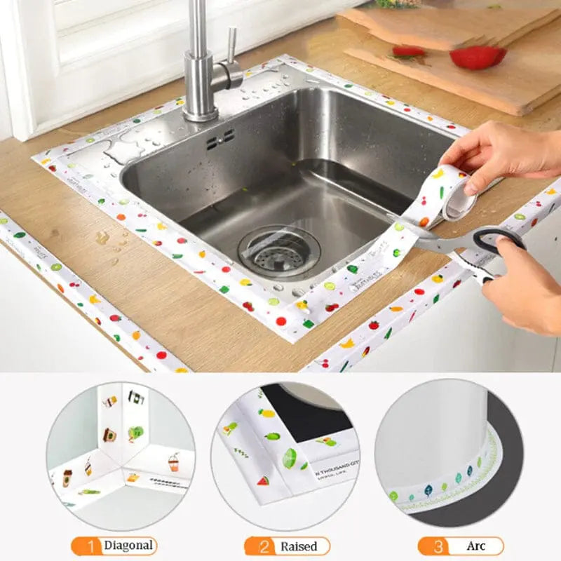 PVC Sealing Strip Tape | Waterproof Self-Adhesive Kitchen & Bathroom Seal Tape