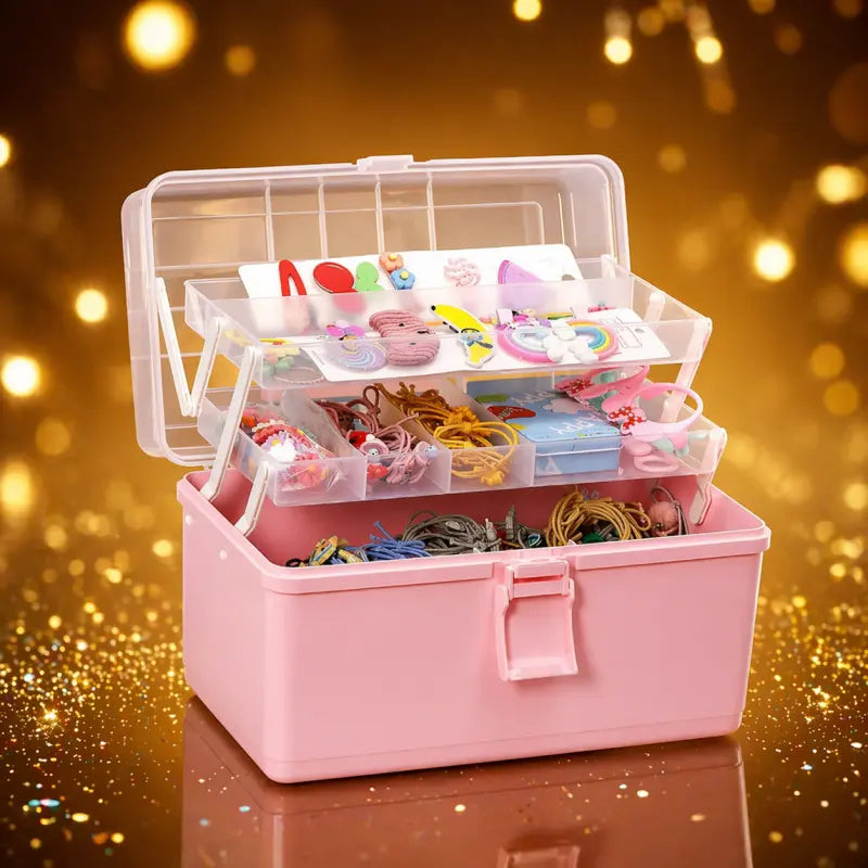 Makeup Organizer Stand with Brush & Lipstick Holder – Cosmetic Storage Box Tray for Vanity & Dressing Table