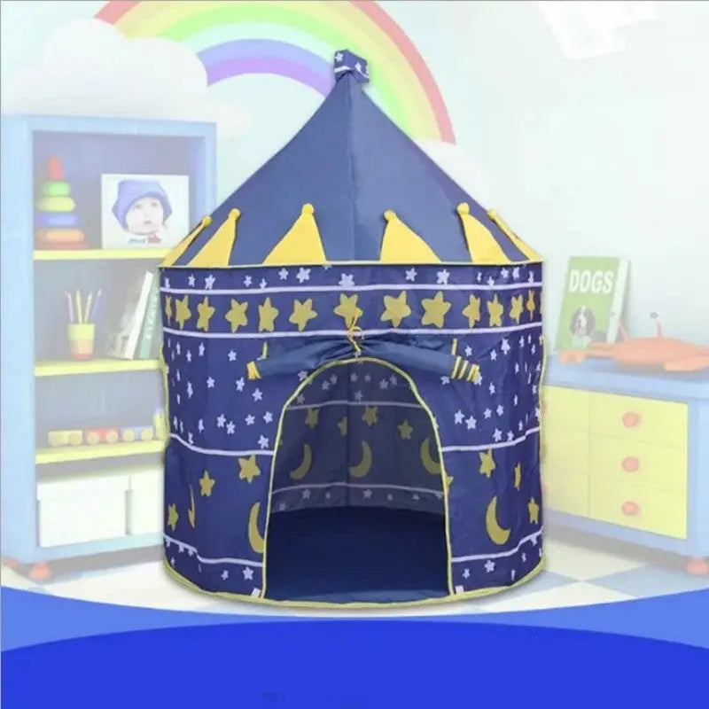 Kids Folding Castle Play Tent House (Indoor & Outdoor)