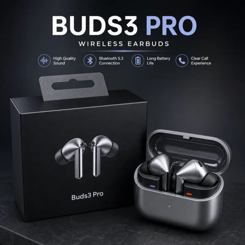 Samsung Galaxy Buds 3 – Premium Wireless Earbuds with Noise Cancellation & HD Sound