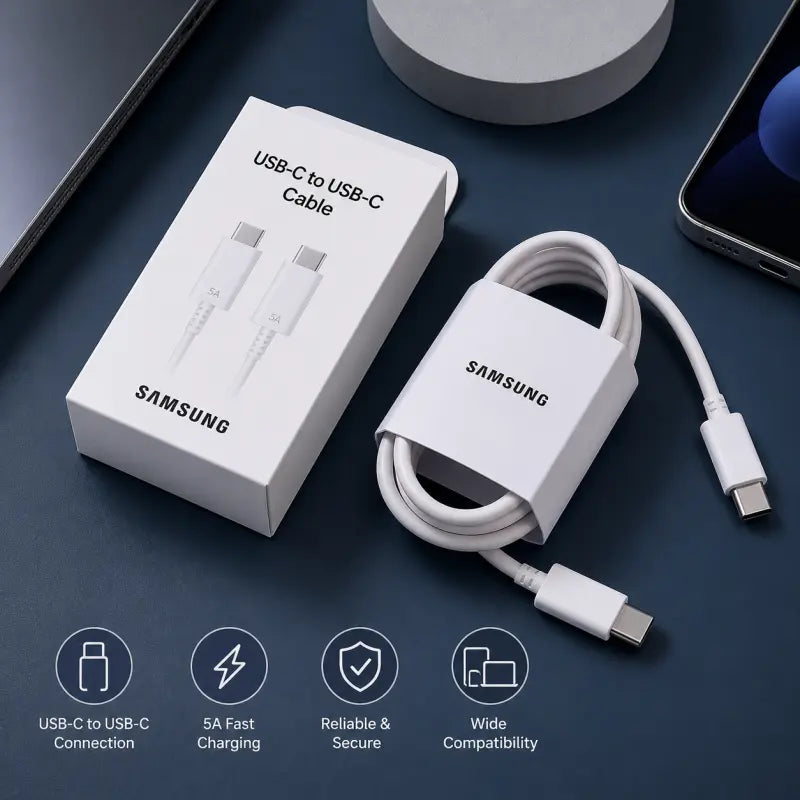Samsung USB Type-C Cable – Fast Charging & Data Sync Cable for Galaxy & Android Devices