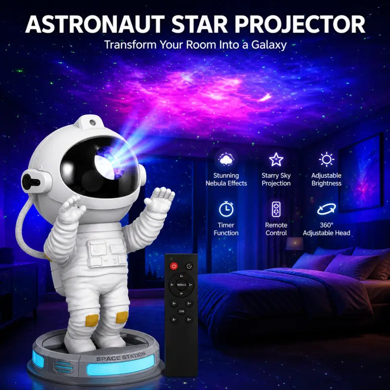 LED Robot Lamp – Cute Adjustable Night Light for Kids Room, Study & Bedroom Decor