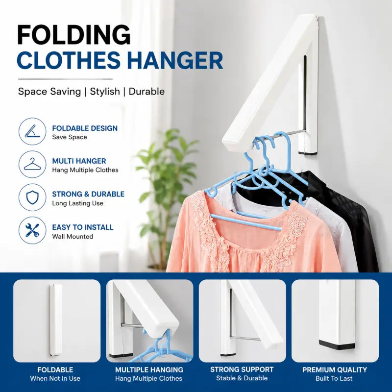 Mini Cloth Rack (Metal) – Portable Clothes Hanging Stand Organizer for Home, Bedroom & Laundry Use