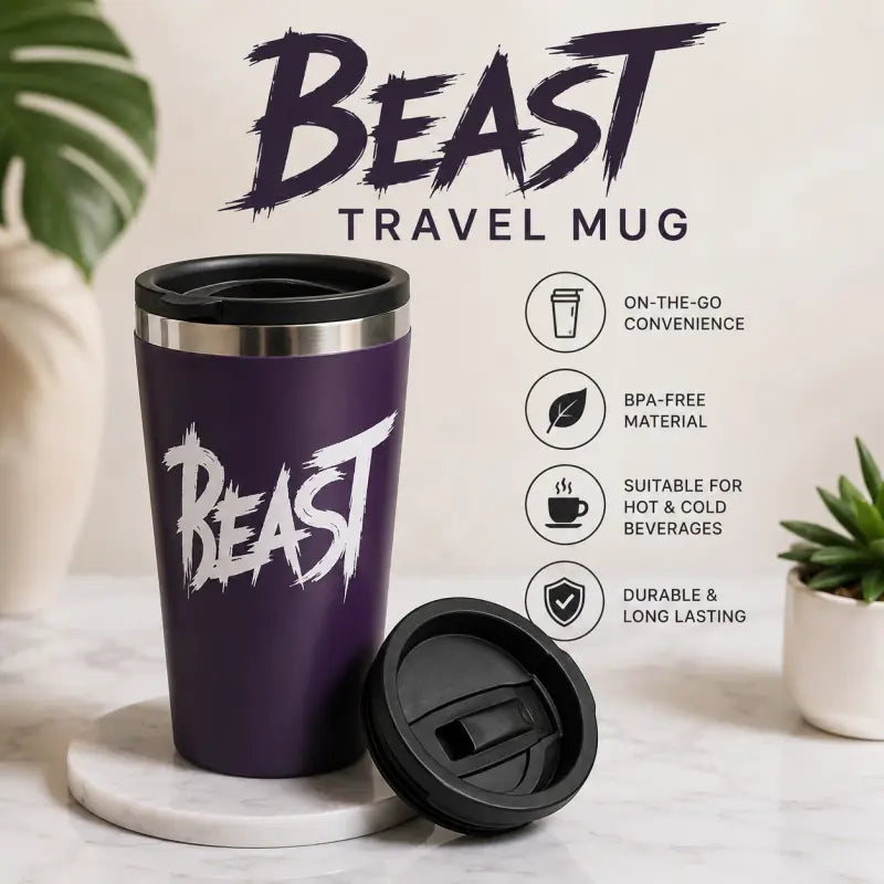 BEAST Mug 450ml – Premium Leak Proof Travel Coffee Mug for Hot & Cold Drinks | Stylish Insulated Mug