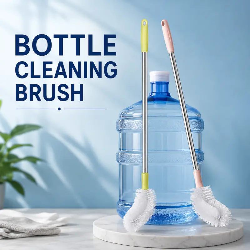 Large Cleaning Brush for 19 Liter Water Bottle – Long Handle Bottle Cleaning Brush for Kitchen, Office & Water Filtration Use